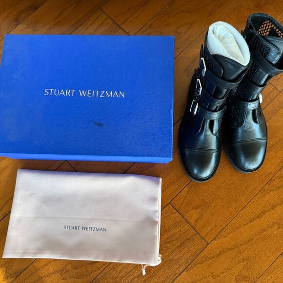 Stuart Weitzman Sydney Lift Black women's boots - Picture 10 of 13